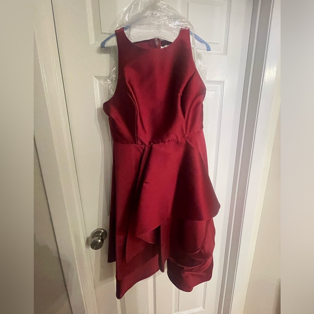 Red/Burgundy Halston Dress